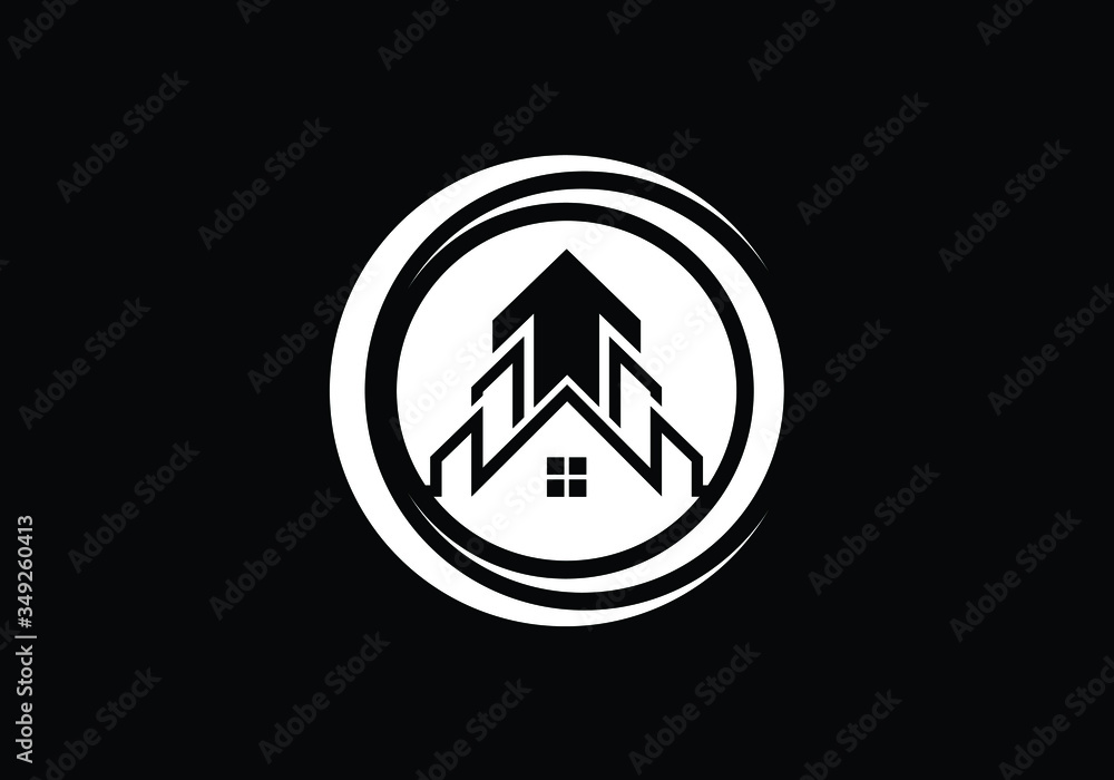 Real estate logo, House logo, Home logo sign symbol Real estate logo, House logo, Home logo sign symbol