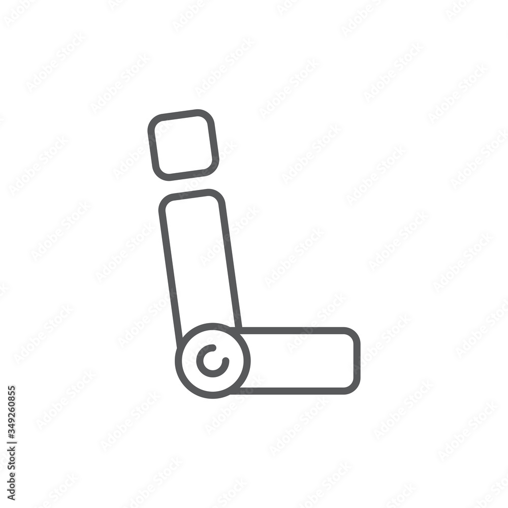 Car seat vector icon symbol isolated on white background Car seat vector icon symbol isolated on white background