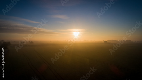Sunrise over farmland, Norfolk, UK © Mark