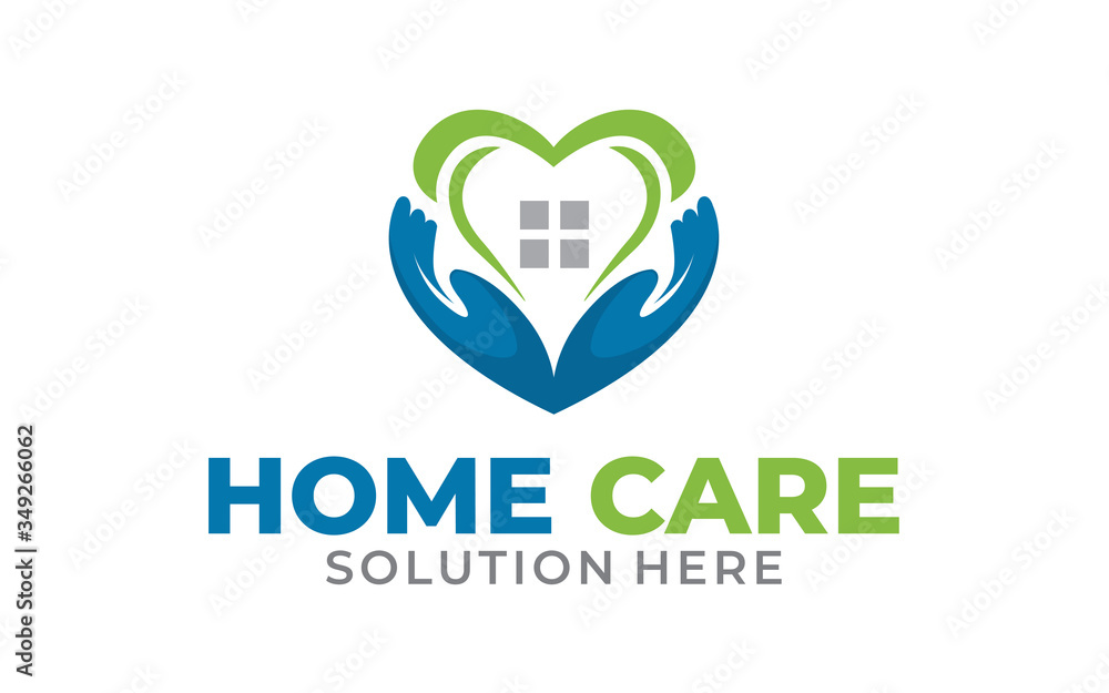 Creative of Home Health Services Concept Logo Design Creative of Home Health Services Concept Logo Design