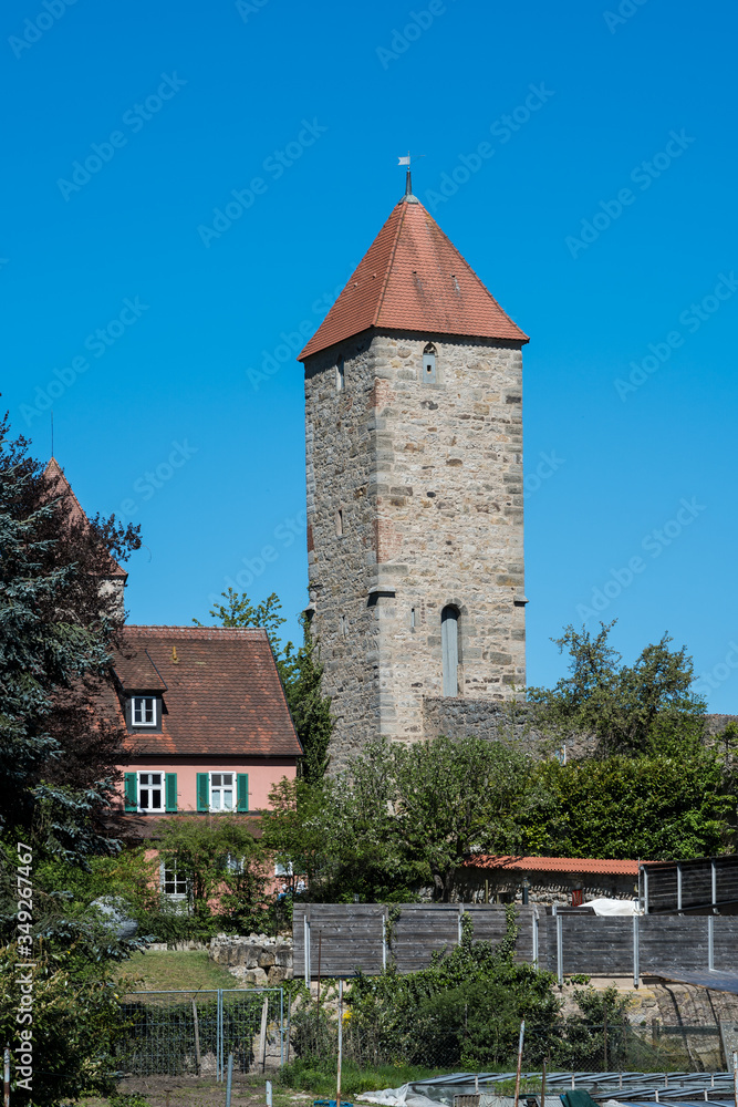 Fototapeta premium Hagelsturm in Dinkelsbühl