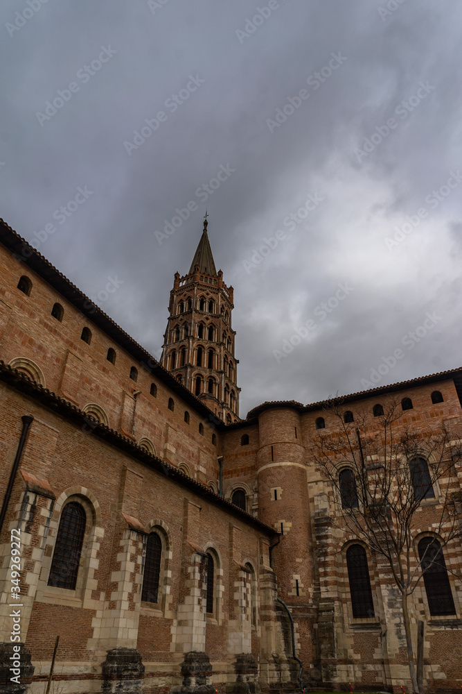 Basilique Saint-Sernin de Toulouse in France