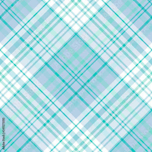 Seamless pattern in light blue colors for plaid, fabric, textile, clothes, tablecloth and other things. Vector image. 2
