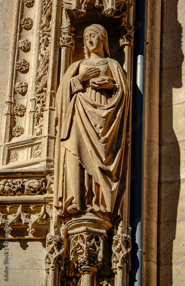 Detalles de la catedral de Burgos
