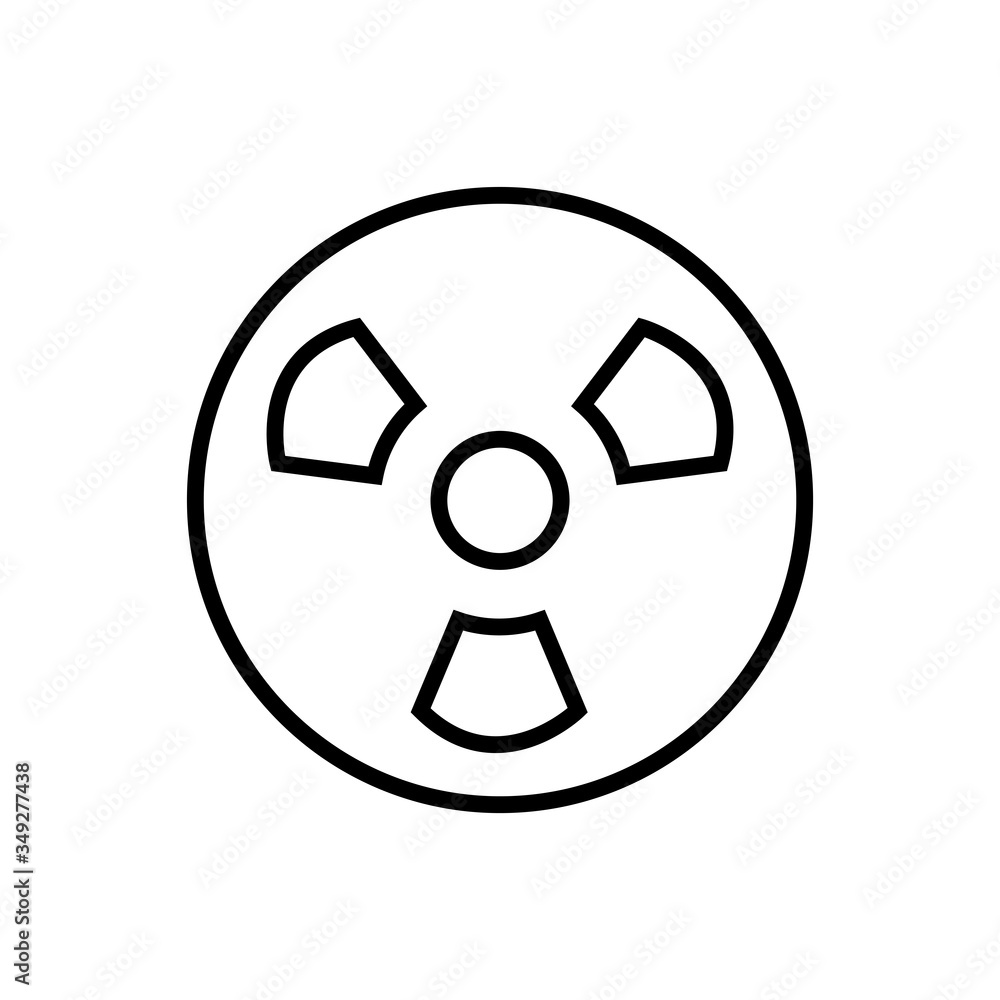 Radiation Icon Design Vector Template Radiation Icon Design Vector Template