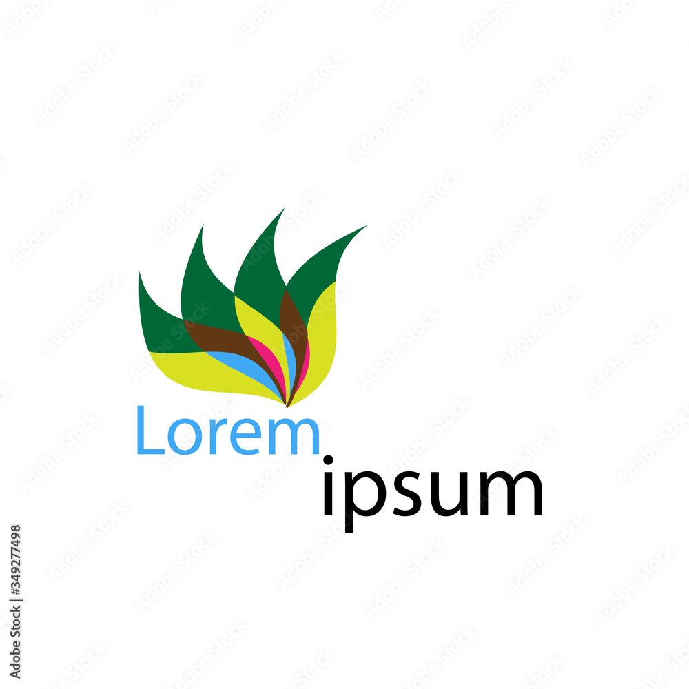 Obraz premium LOGO ILLUSTRATION 4 LEAF IPSUM LEAF