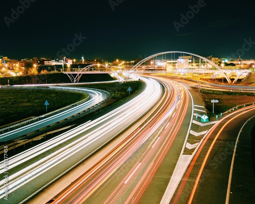 Beautiful bridge of lights