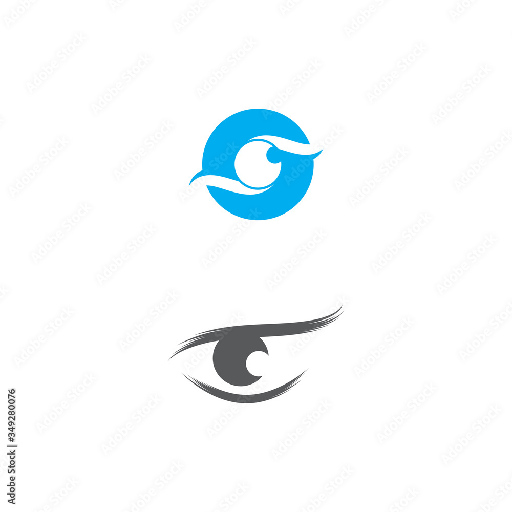 Eye Care vector logo design
