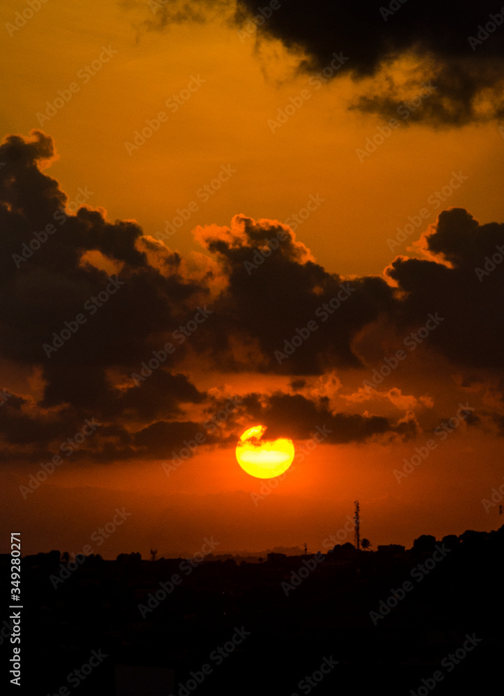 Pôr do Sol em Recife.
Sunset in Recife. 