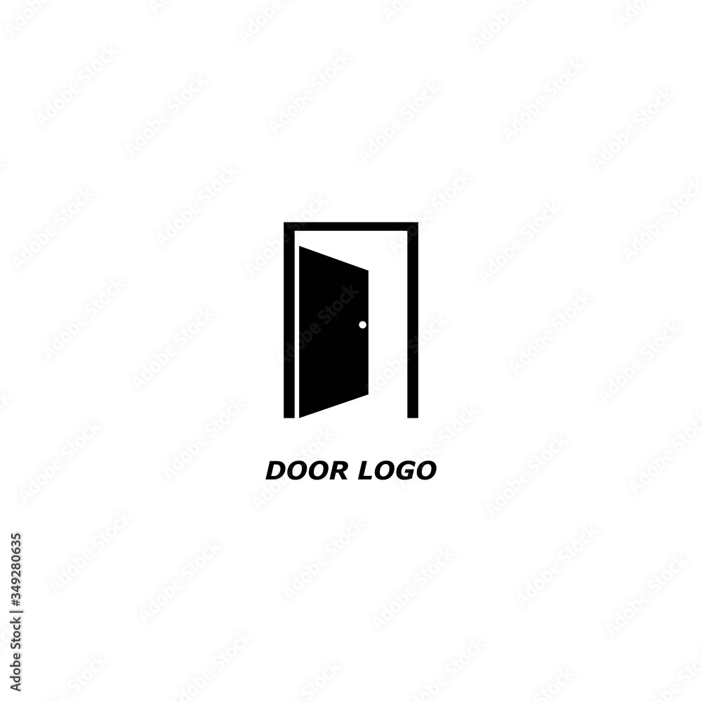 Set of door logo template vector icon illustration Set of door logo template vector icon illustration