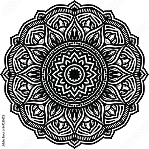 circular pattern mandala art decoration elements