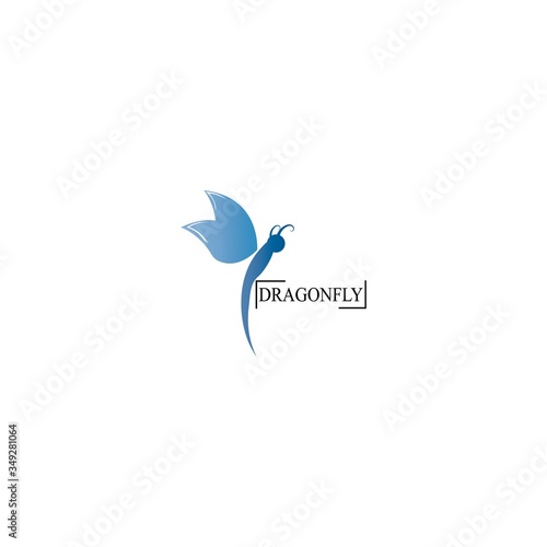 Free Download dragon fly logo vector icon illustration - GFXLoad