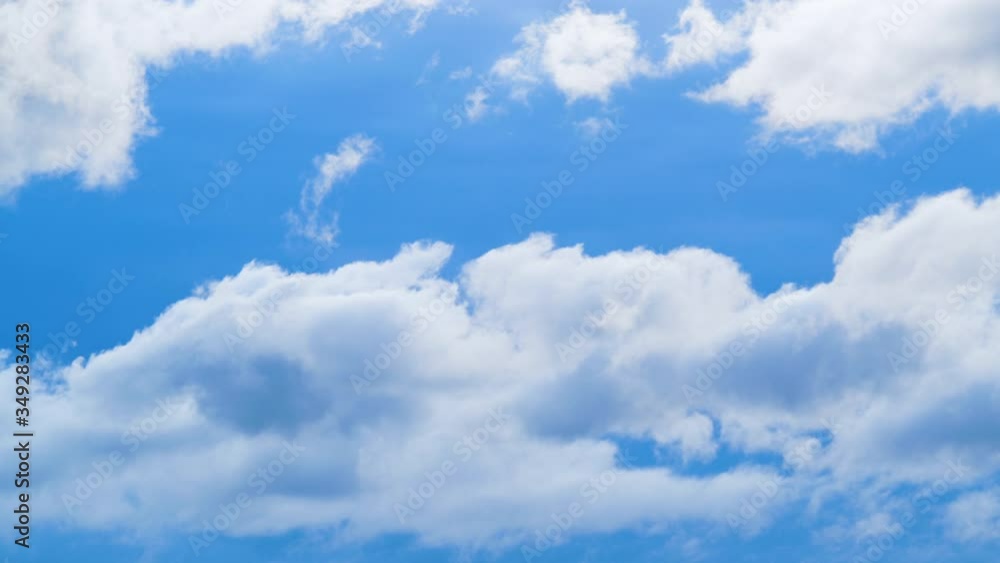 Beautiful Blue sky with clouds, 4K Time lapse, Puffy Cumulus Cloud, Relaxation Weather Beautiful Blue sky with clouds, 4K Time lapse, Puffy Cumulus Cloud, Relaxation Weather