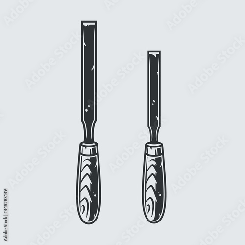 Wood carver, chisel for carpentry, carving tool