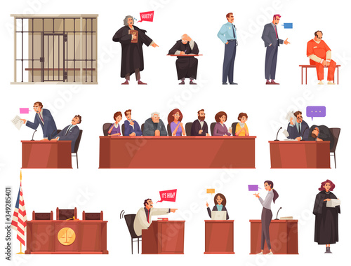 Law Justice Icon Set