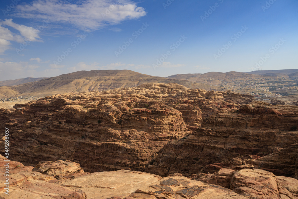 panorama a Petra, Giordania