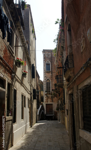 Photo of the street in Venice without canals.