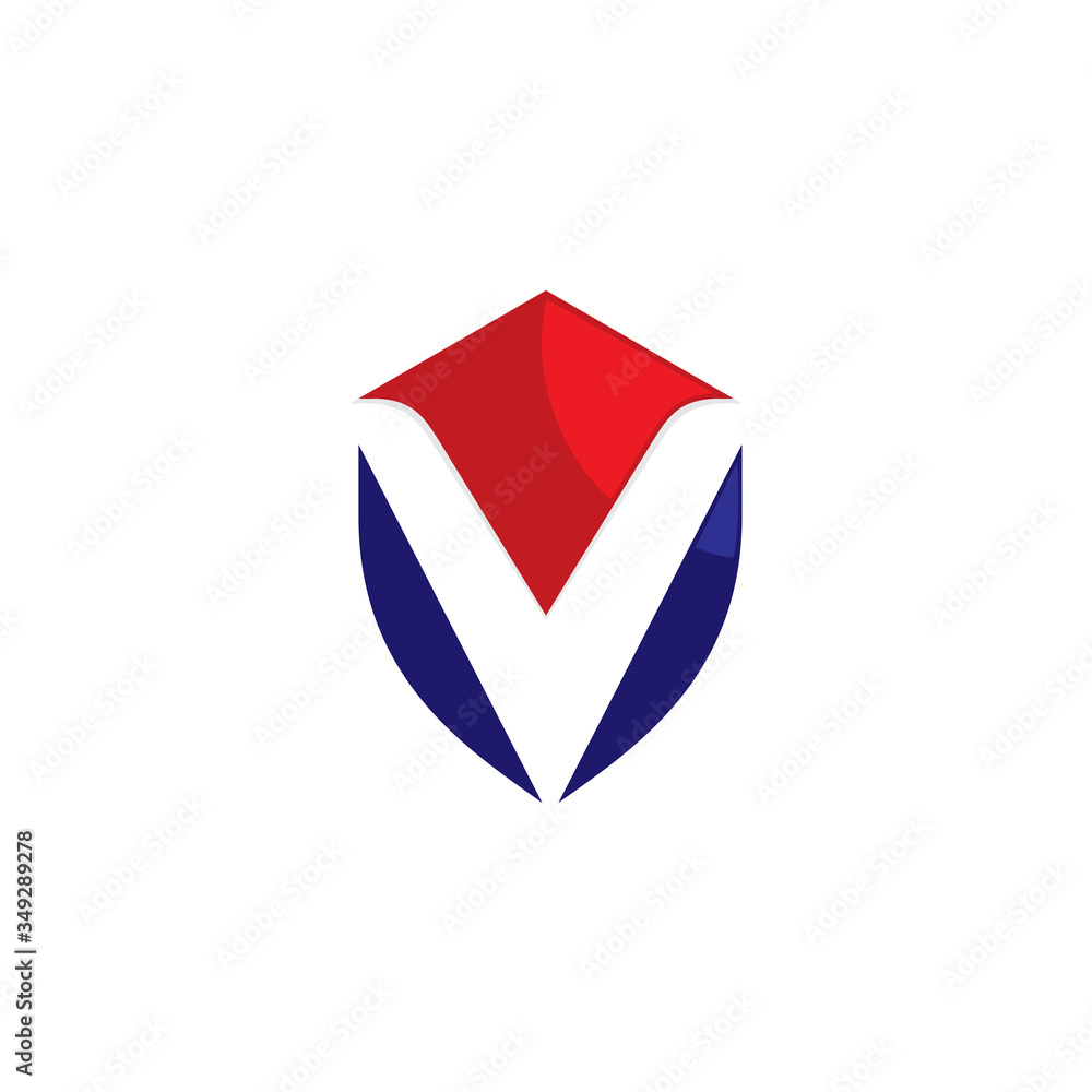 Naklejka premium V Shield Logo