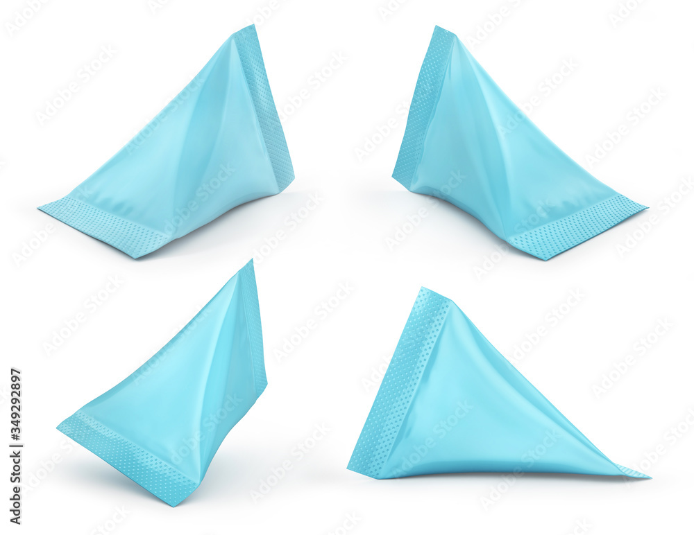 Obraz premium Set of package isolated on a white background. 3d illustration