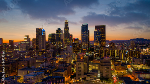 Los Angeles Downtown, Skyscraper view of downtown LA