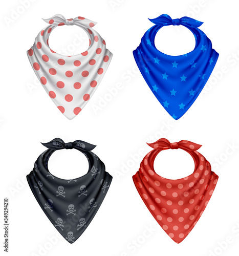 Bandana Polkadot Pattern Set