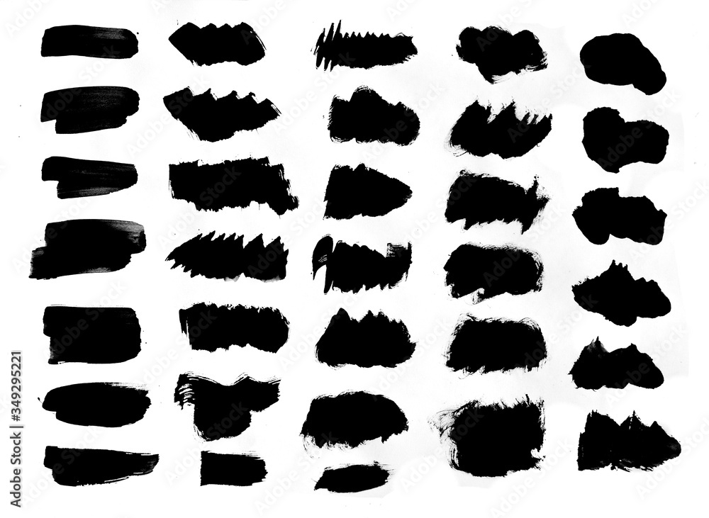 Brush strokes with watercolor paint Brush strokes with watercolor paint