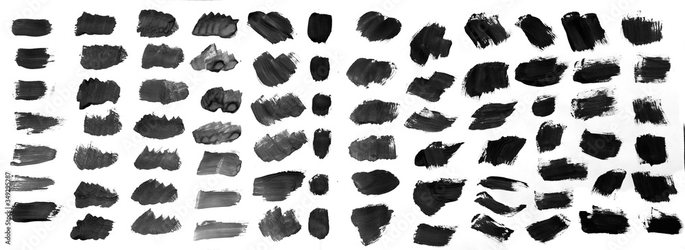 Brush strokes with watercolor paint Brush strokes with watercolor paint