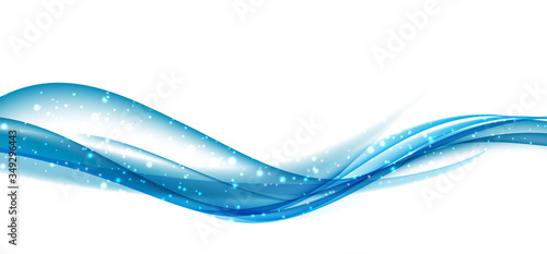 Abstract Colored Wave Card Set Background. Vector Illustration