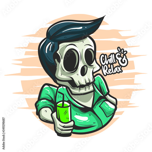 Summer vibes till death Premium vector