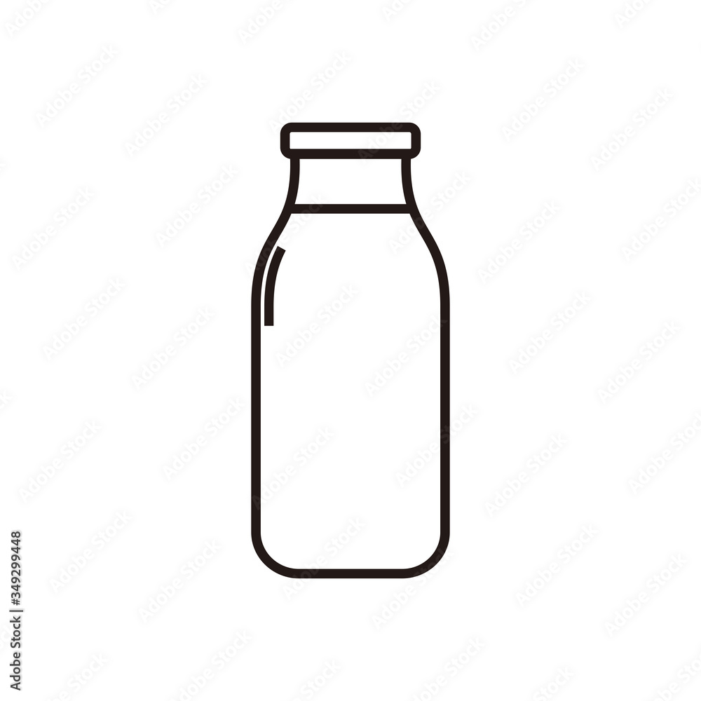 Milk Bottle icon vector illustration sign