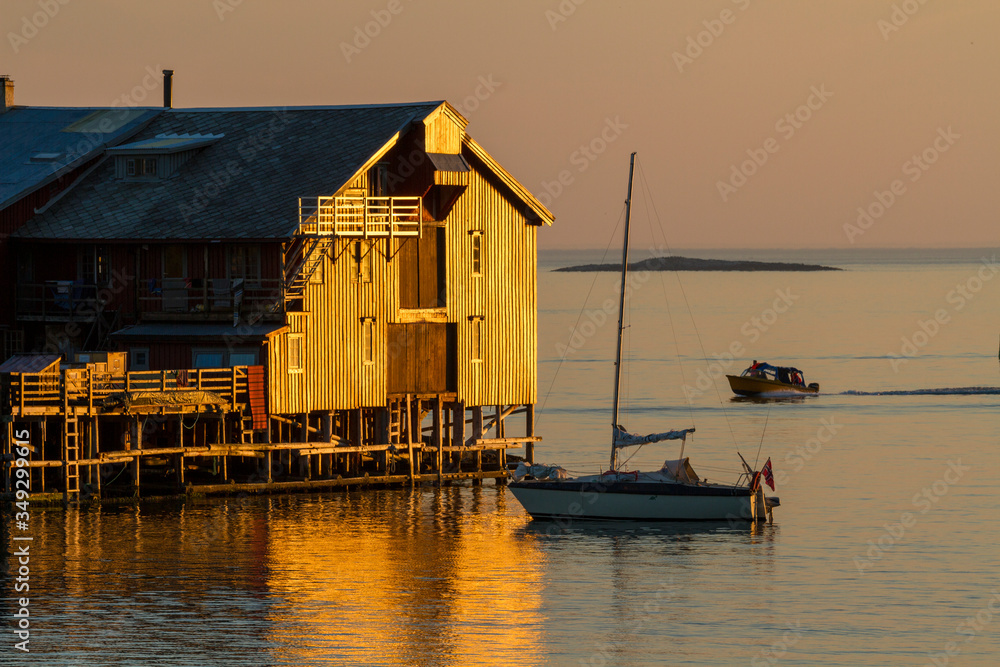 Fototapeta premium Altes Fischereigebäude