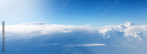 Panorama of a blue sky
