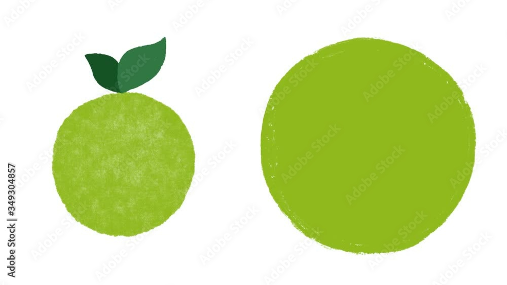 Green round apple background hand drawn painted and an animated frame or empty text box. Frame has copy space for text. For advertisements and promotion of vegan natural organic healthy products Green round apple background hand drawn painted and an animated frame or empty text box. Frame has copy space for text. For advertisements and promotion of vegan natural organic healthy products