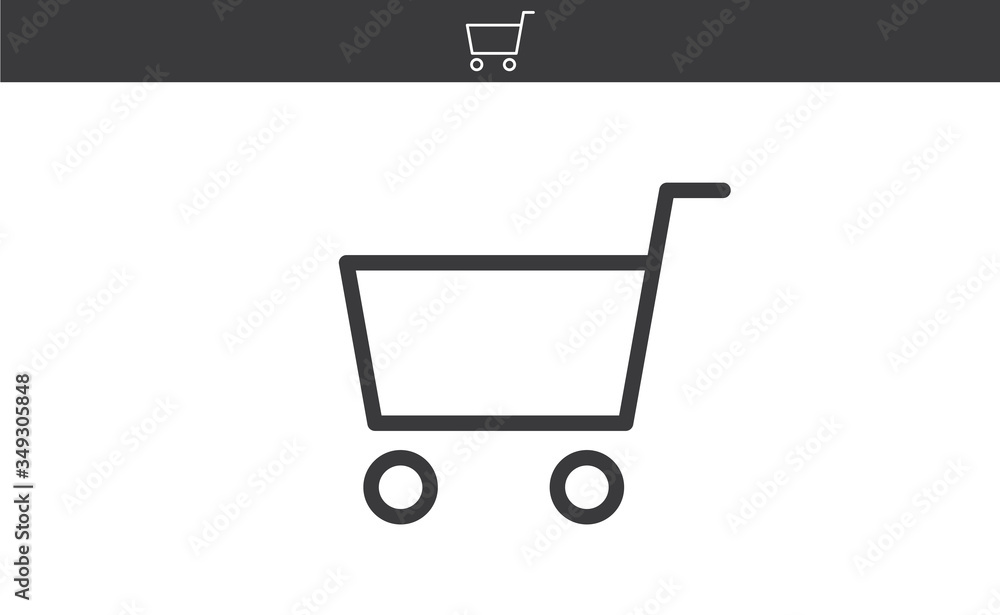 Vector Shopping Cart, online commerce symbol. Internet buy pictogram. Vector Shopping Cart, online commerce symbol. Internet buy pictogram.