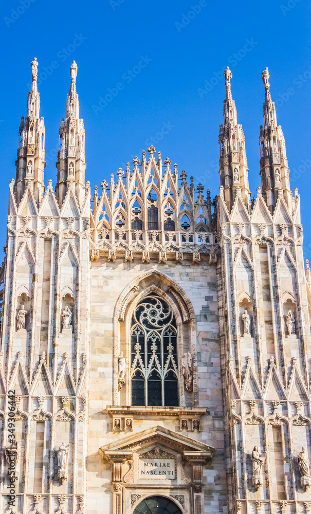 Fototapeta premium Front of Milan's Church, Italy 