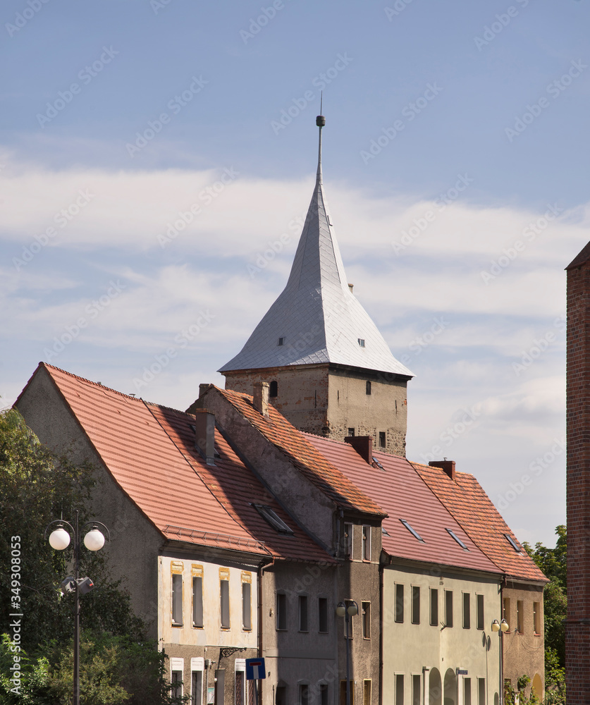 Obraz premium Guard tower in Zary. Poland