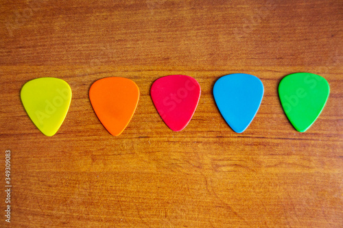 Foto pick for guitar and  bass