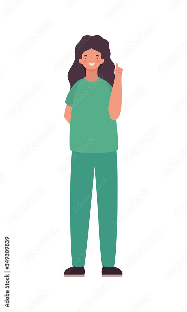 Woman doctor with uniform vector design Woman doctor with uniform vector design