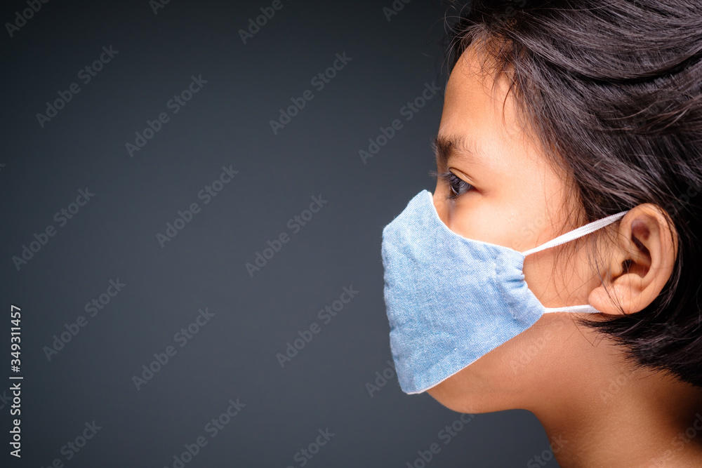 Child Face with Mask