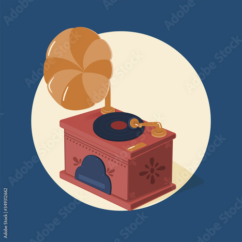 Gramophone Vintage Record Player