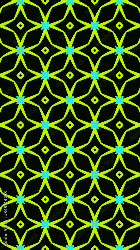 Fototapeta premium Ornate geometric pattern and abstract colored background