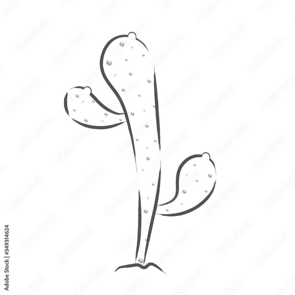 Isolated cactus icon Isolated cactus icon