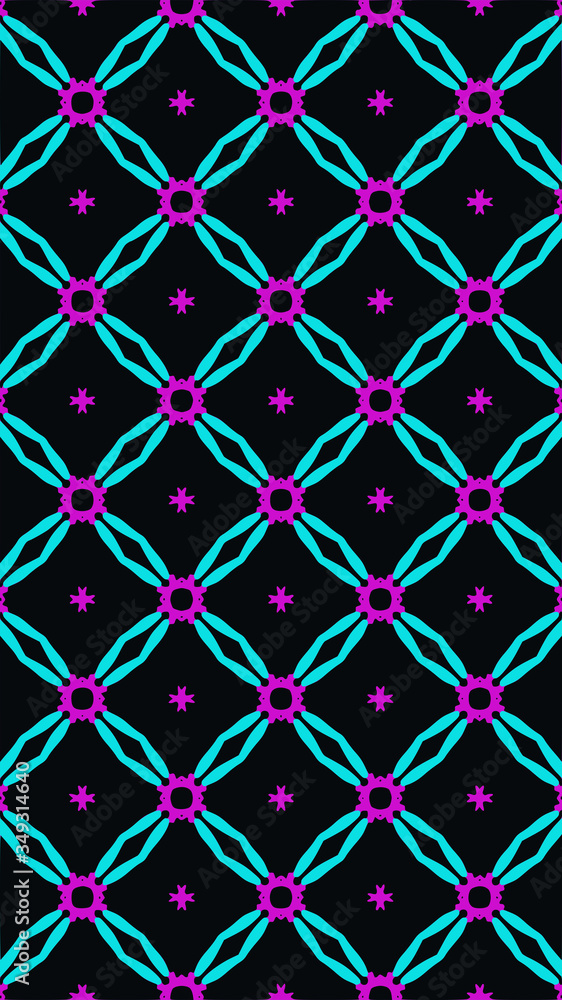 Fototapeta premium Ornate geometric pattern and abstract colored background