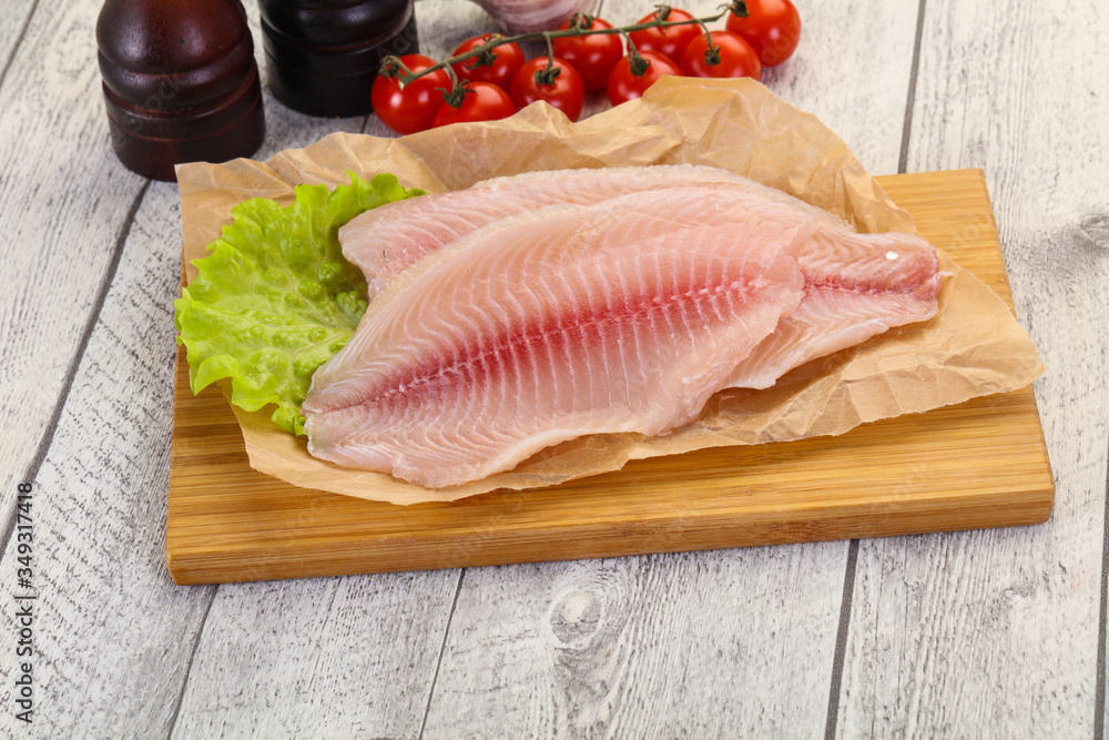 Raw tilapia fish Raw tilapia fish