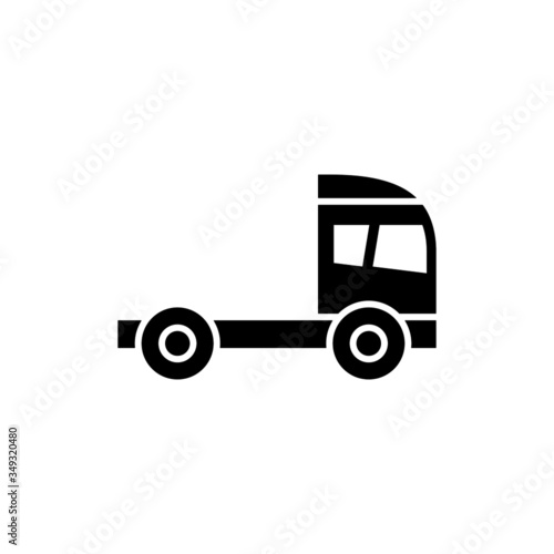 Wallpaper Mural Delivery truck vector icon in black flat design on white background, sign for mobile concept and web design, Truck, transportation simple icon Lorry symbol, logo illustration Torontodigital.ca