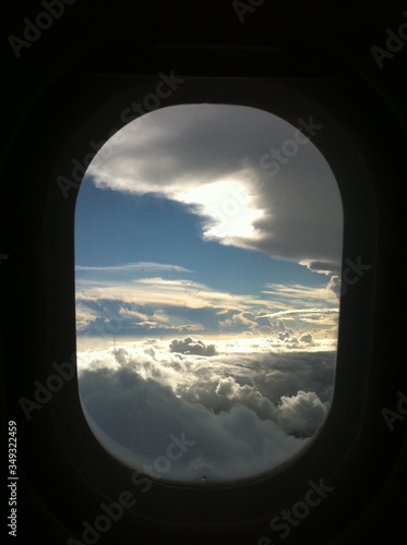 view from airplane window