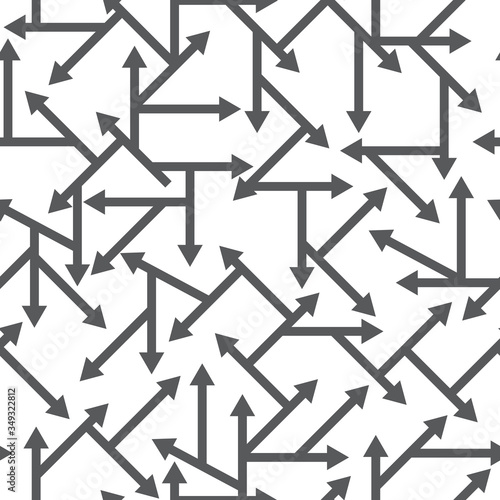 Arrows vector isolated seamless pattern