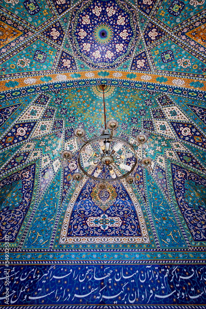 Muqarna in Shah Abdol-Azim shrine complex, Sahr-e Rey (Rey), Iran