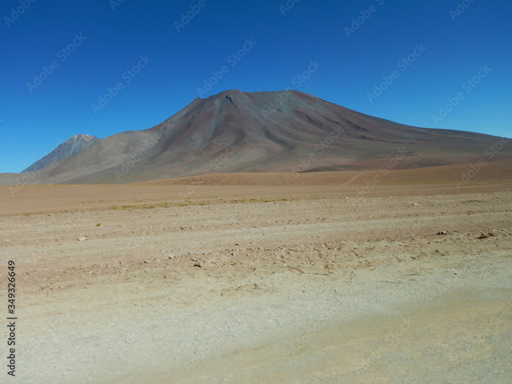 A landscape in the south of Bolivia. (near the border of the Chile) A landscape in the south of Bolivia. (near the border of the Chile)