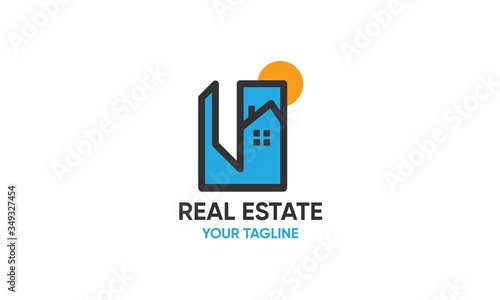 Real Estate company logo design. Free Download Real Estate company logo design. - GFXLoad